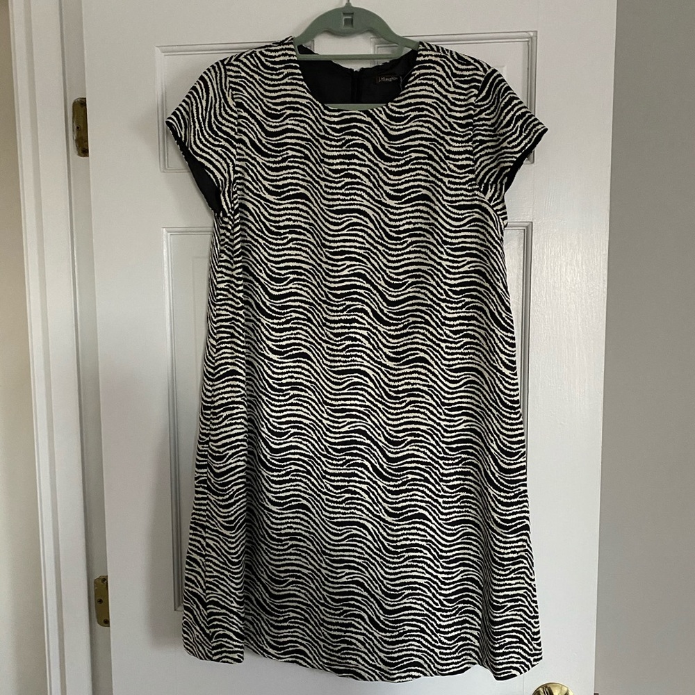 J. McLauglin swing dress zebra print NWT sz S